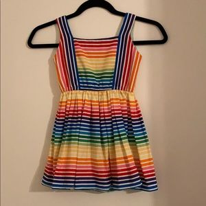 Rue Muu rainbow dress size 5T
